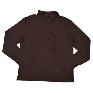 Brown - Member's Mark Mens Favorite Soft Quarter Zip Pullover, Lightweight, Regu